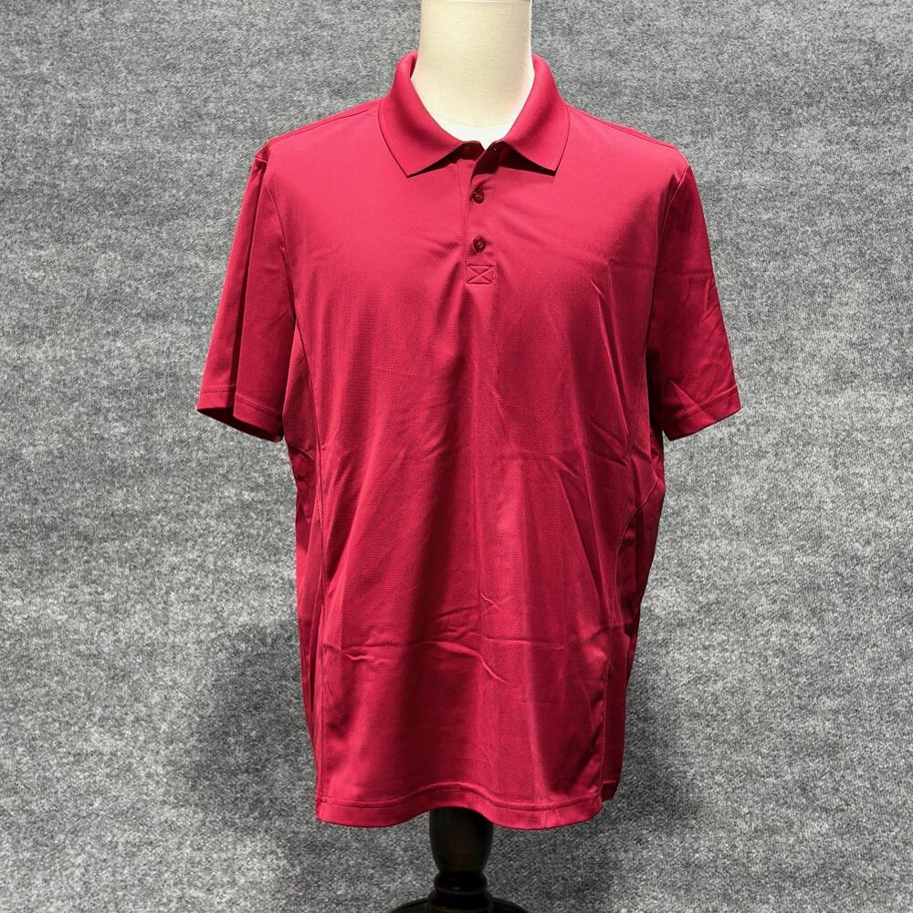 Fila Sport Golf Polo Shirt Mens XL Red Athletic Fit Performance Short Sleeve
